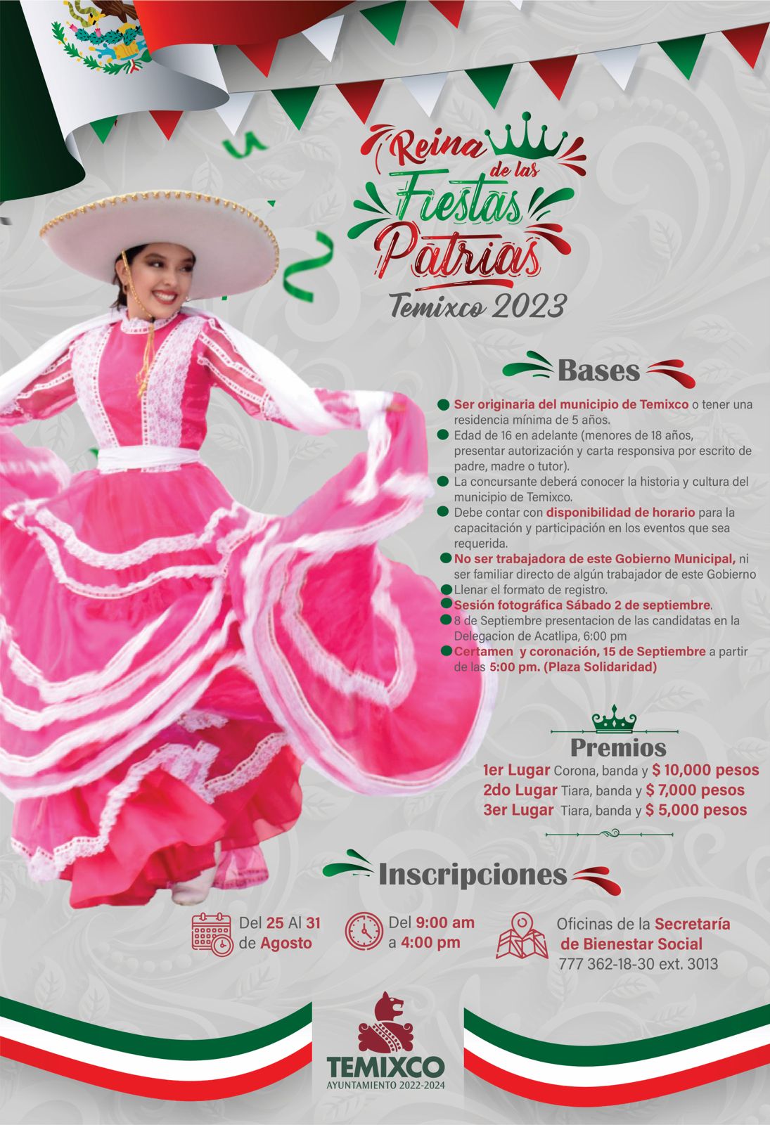 Lista La Convocatoria Para Reina De Las Fiestas Patrias Temixco 2023