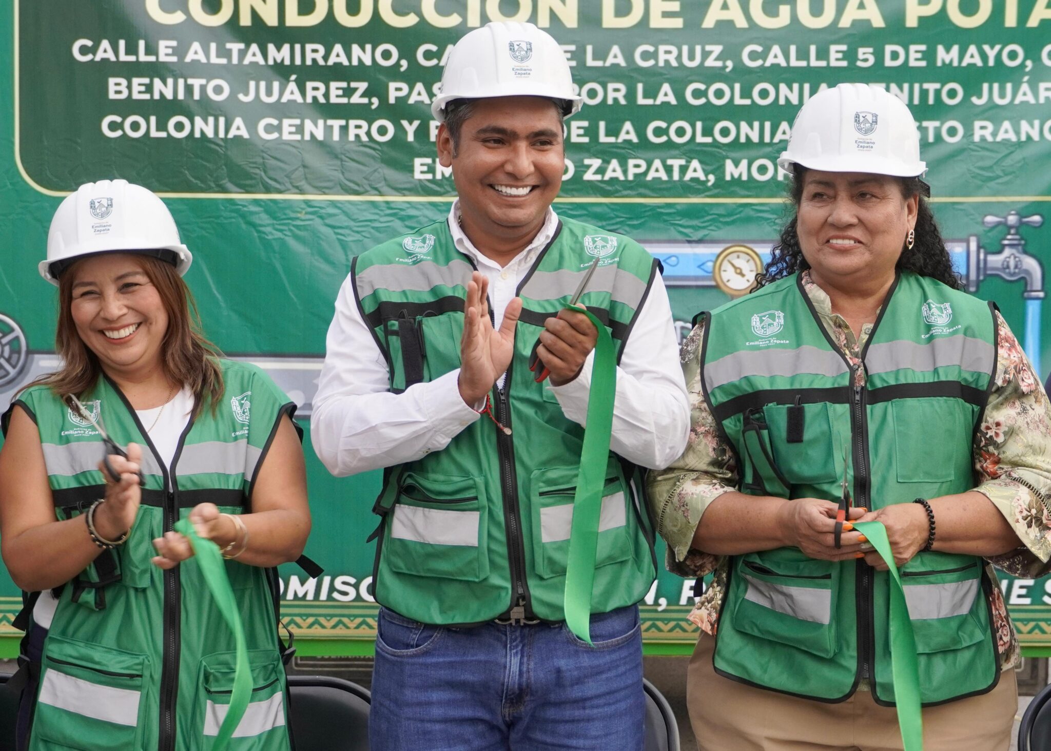 Entrega Ayuntamiento de Emiliano Zapata obra de rehabilitación de línea de agua potable 4 1001410553