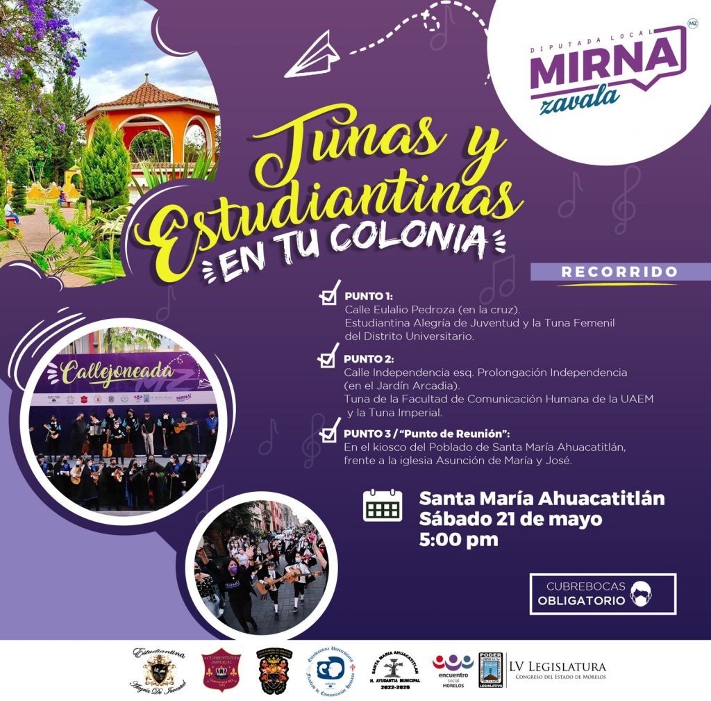 Lleva Mirna Zavala “Tunas y Estudiantinas en tu colonia” 1 WhatsApp Image 2022 05 19 at 12.48.29 PM