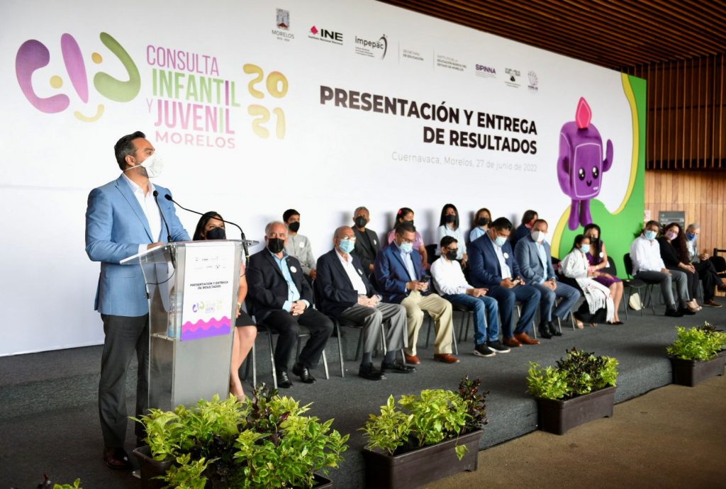 Recibe Cuauhtémoc Blanco los resultados de la Consulta Infantil y Juvenil realizada por el INE 13 IMG 20220627 WA0130
