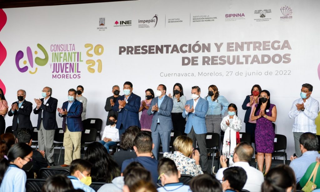 Recibe Cuauhtémoc Blanco los resultados de la Consulta Infantil y Juvenil realizada por el INE 5 IMG 20220627 WA0147