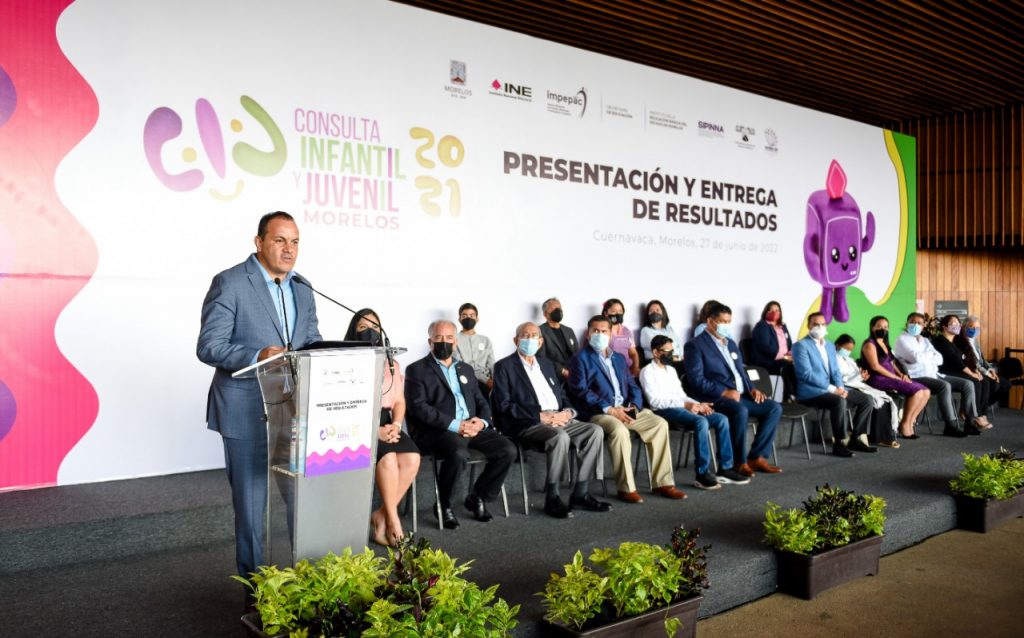 Recibe Cuauhtémoc Blanco los resultados de la Consulta Infantil y Juvenil realizada por el INE 4 IMG 20220627 WA0148