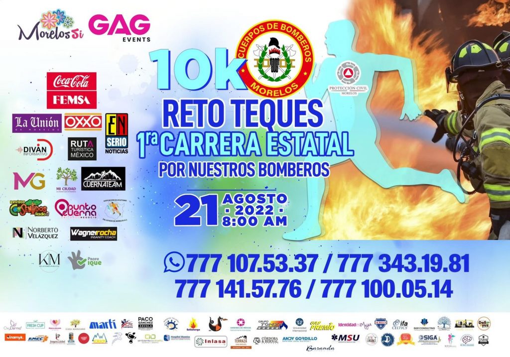 Circuito de Lago deTequesquitengo sede la 1ra Carrera Estatal por los Bomberos de Morelos 2 IMG 20220813 WA0062