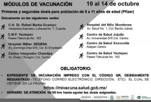 Mantiene Brigada Correcaminos aplicación de primeras y segundas dosis contra COVID-19 en niñas y niños de 5 a 11 años 2 img 20221009 wa01081716449607898410730
