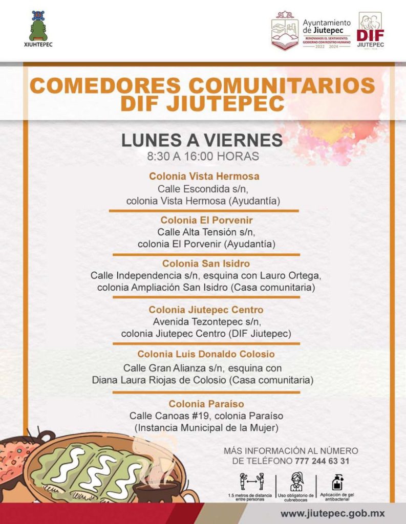 DIF Jiutepec apertura comedor comunitario en la colonia Luis Donaldo Colosio 1 IMG 20221128 WA0130