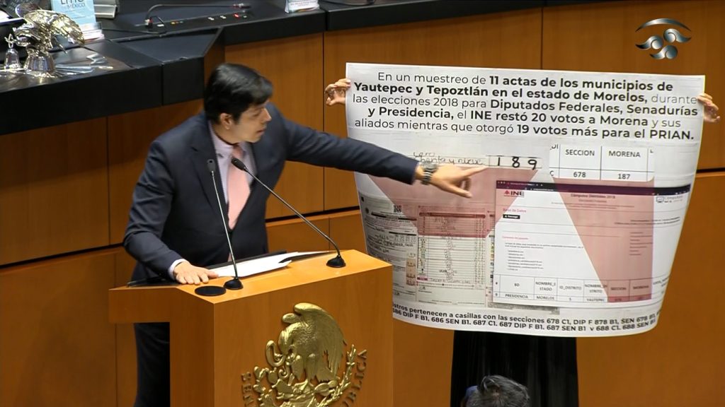 Exhibe Senador Sergio Pérez manipulación de votos del INE en proceso electoral de 2018 1 SEN