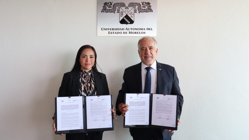 Firmó IMM y UAEM convenio de colaboración para fortalecer capacidades en materia de perspectiva de género 1 isena y rector