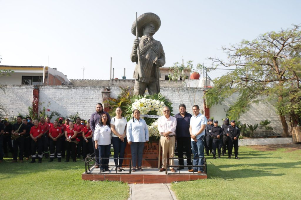 Encabezó Juanita Ocampo Domínguez el 104 aniversario luctuoso de Emiliano Zapata 1 juanis t zap