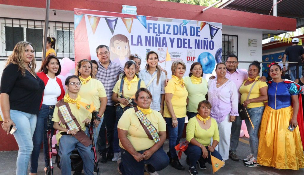 Encabeza Rafael Reyes celebración para la infancia en situación vulnerable en Jiutepec 1 rafa y ninos