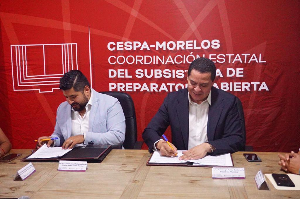 Juan Ángel Flores Bustamante otorgará 100 becas para preparatoria en el subsistema abierto con la CESPA Morelos 2 IMG 20230810 WA0069