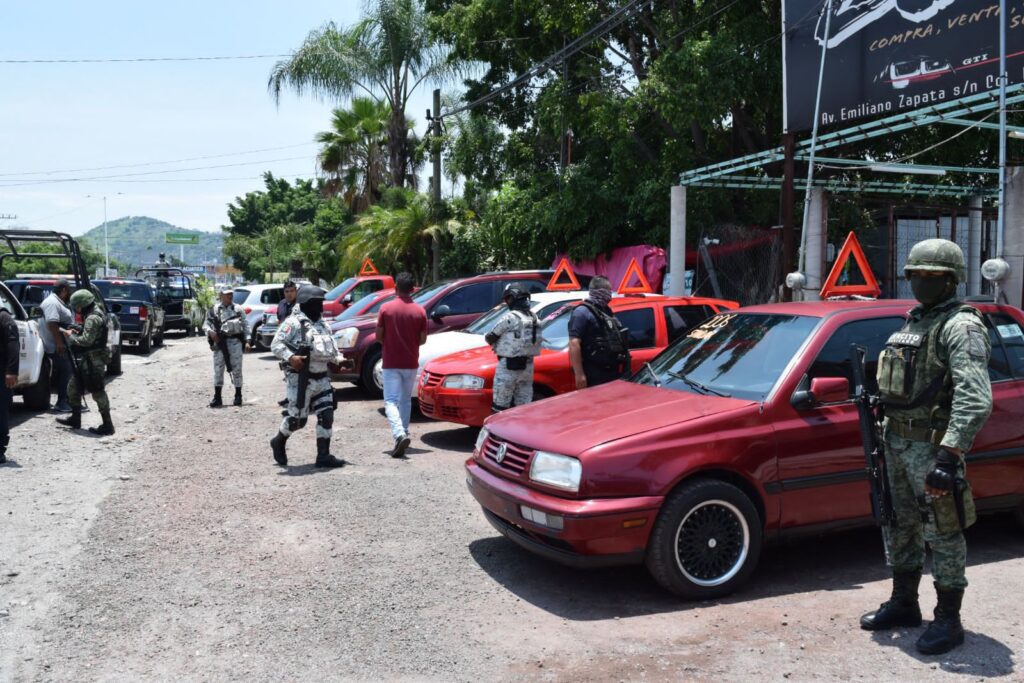 Mando Coordinado de Temixco en conjunto con Guardia Nacional y Ejército realizan operativo sorpresa en lotes de autos usados 12 IMG 20230824 WA0006