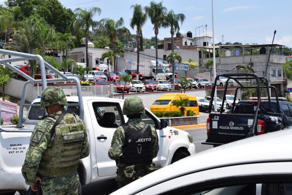 Mando Coordinado de Temixco en conjunto con Guardia Nacional y Ejército realizan operativo sorpresa en lotes de autos usados 1 IMG 20230824 WA0017