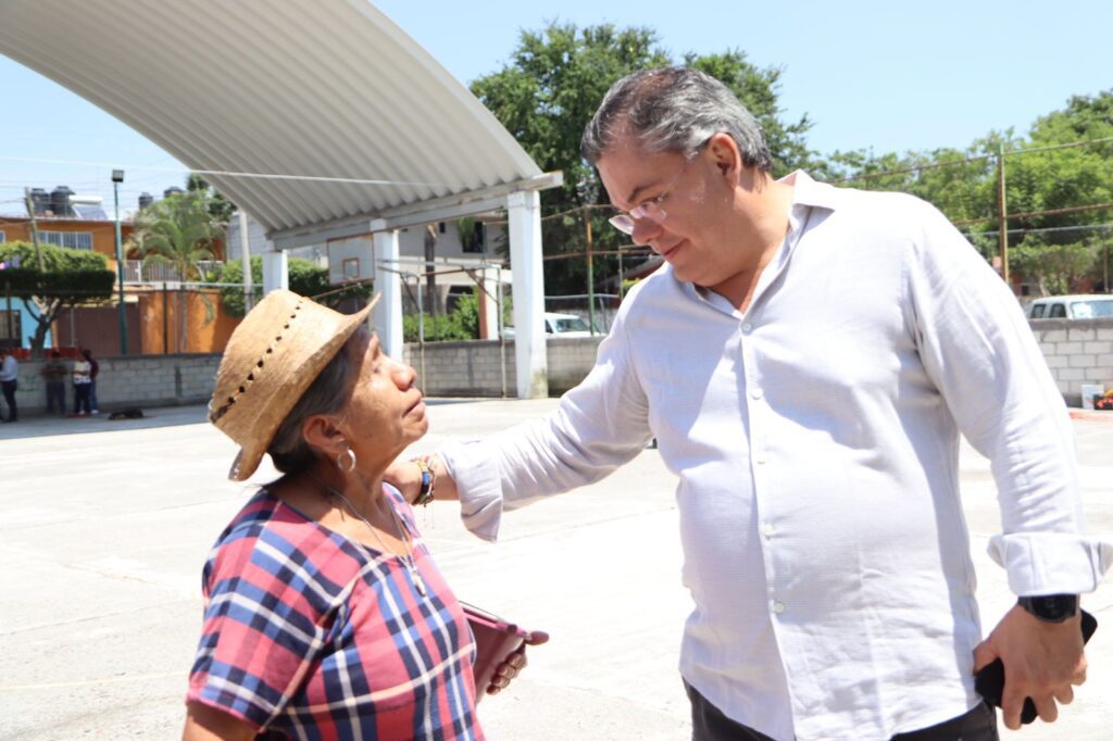 Gobierno de Jiutepec construye techumbre en cancha de la colonia Ampliación San Isidro 2 IMG 20230912 WA0036