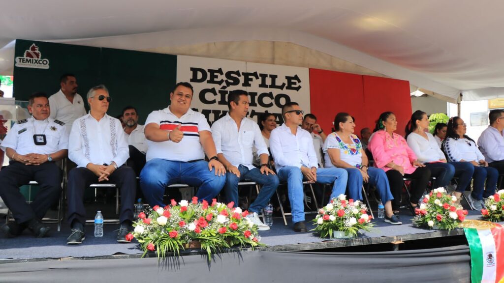 Saldo blanco en desfile cívico del 16 de septiembre en Temixco 1 IMG 20230916 WA0119