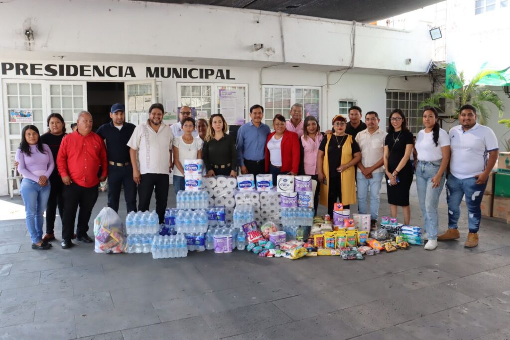 Se suman todas las áreas del gobierno municipal de Temixco para donación de víveres con destino a Guerrero 4 IMG 20231113 WA0213