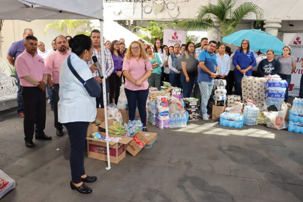 Se suman todas las áreas del gobierno municipal de Temixco para donación de víveres con destino a Guerrero 6 IMG 20231113 WA0215