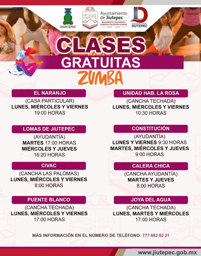 Gobierno de Jiutepec ofrece clases gratuitas de zumba en 55 centros de población 1 1000106510