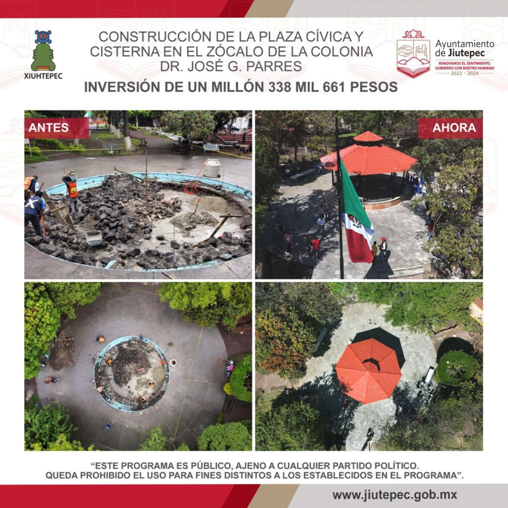 Alcalde Rafael Reyes entrega construcción de la plaza cívica en el zócalo de la colonia Dr. José G. Parres 1 1000154947