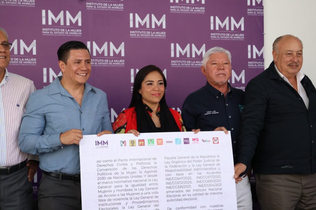 Firma Instituto de la Mujer “Pacto por una participación política paritaria y libre de violencia para las mujeres de Morelos” con partidos políticos 2 1000175934