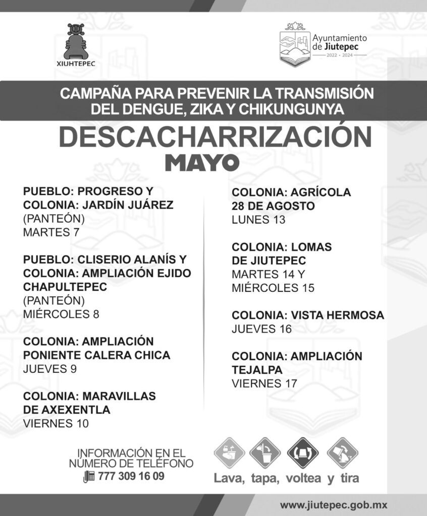 Gobierno de Jiutepec trabaja para prevenir dengue, zika y chikungunya 1 C