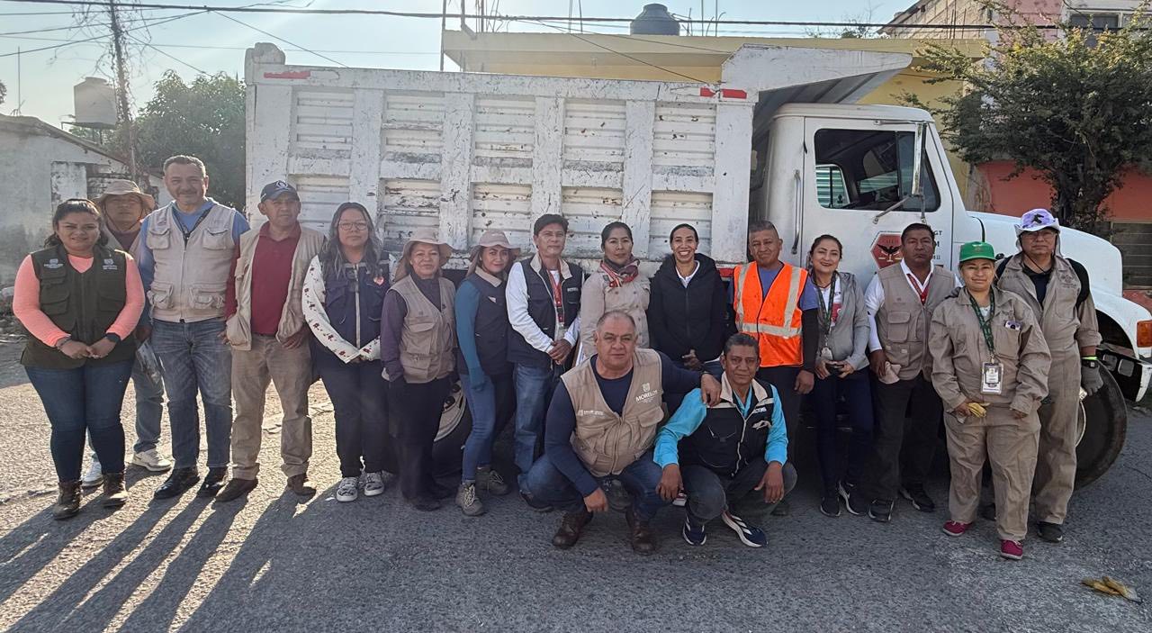 GOBIERNO DE CUAUTLA REFUERZA ACCIONES DE SALUD CON CAMPAÑA DE DESCACHARRIZACIÓN EN LA COLONIA CALDERÓN 1 7 1