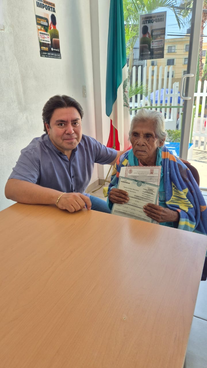 Garantiza Gobierno de Morelos derecho a la identidad de adulta mayor indígena de 93 años 1 CHS 2
