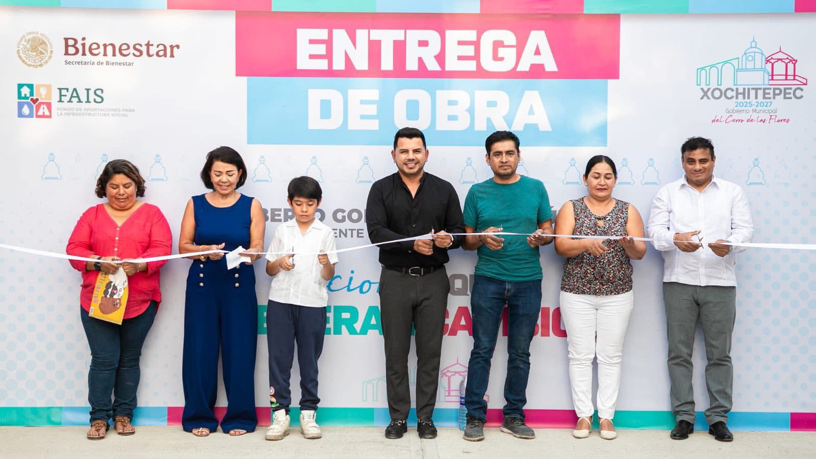 Entregó “Chalo” Flores calle digna pavimentada en localidad de Alpuyeca 1 DC