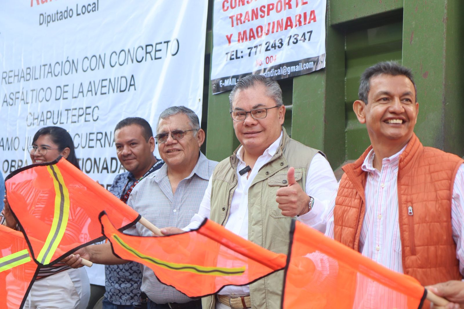 Gestiona diputado Rafa Reyes rehabilitación de la Avenida Chapultepec en el tramo Juitepec- Cuernavaca