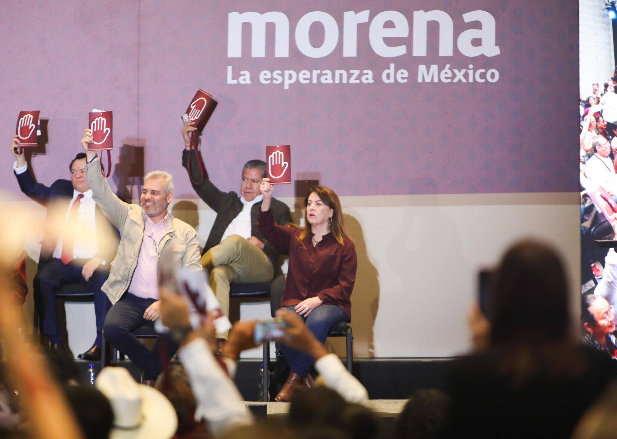 Reafirma Margarita González Saravia compromiso con la transformación de México durante la VI Sesión Ordinaria del Consejo Nacional de Morena 1 MAR 1