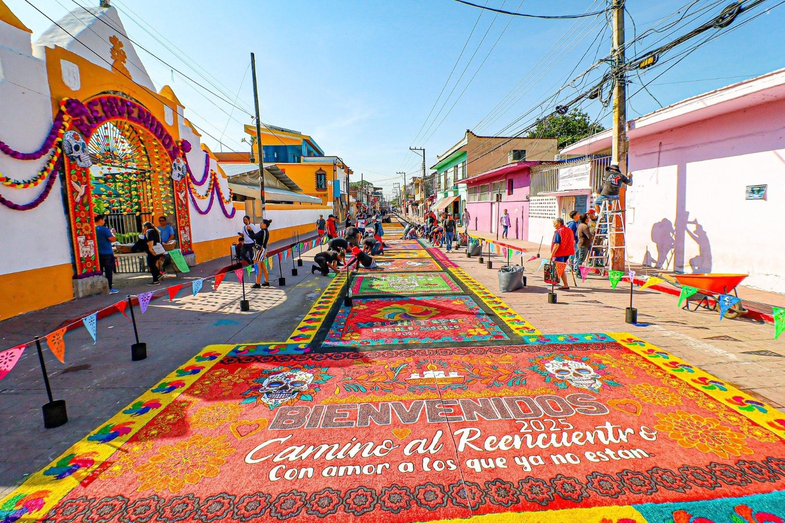 Color y recuerdo: Xochitepec, listo para sus tapetes monumentales de Día de Muertos 4 Color y recuerdo: Xochitepec, listo para sus tapetes monumentales de Día de Muertos