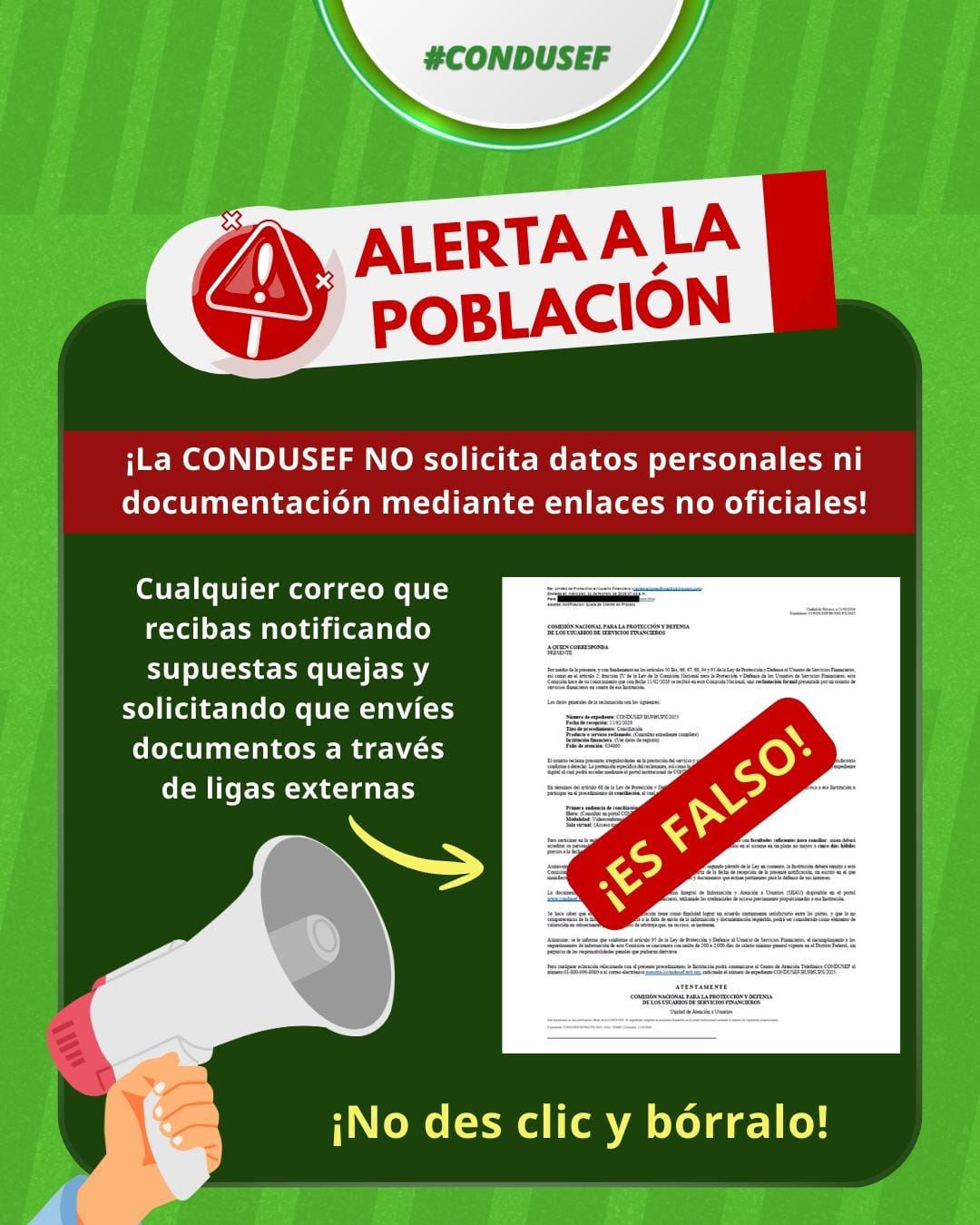 CONDUSEF MORELOS ALERTA A LA POBLACIÓN 3 CONDUSEF MORELOS ALERTA A LA POBLACIÓN