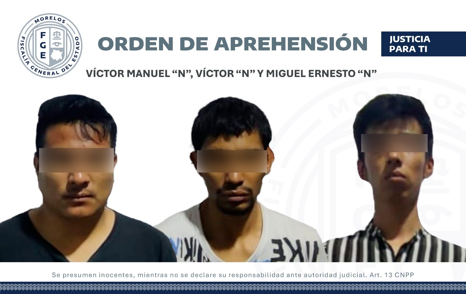 Aprehende AIC a tres hombres requeridos en CDMX por doble homicidio 1 ddd
