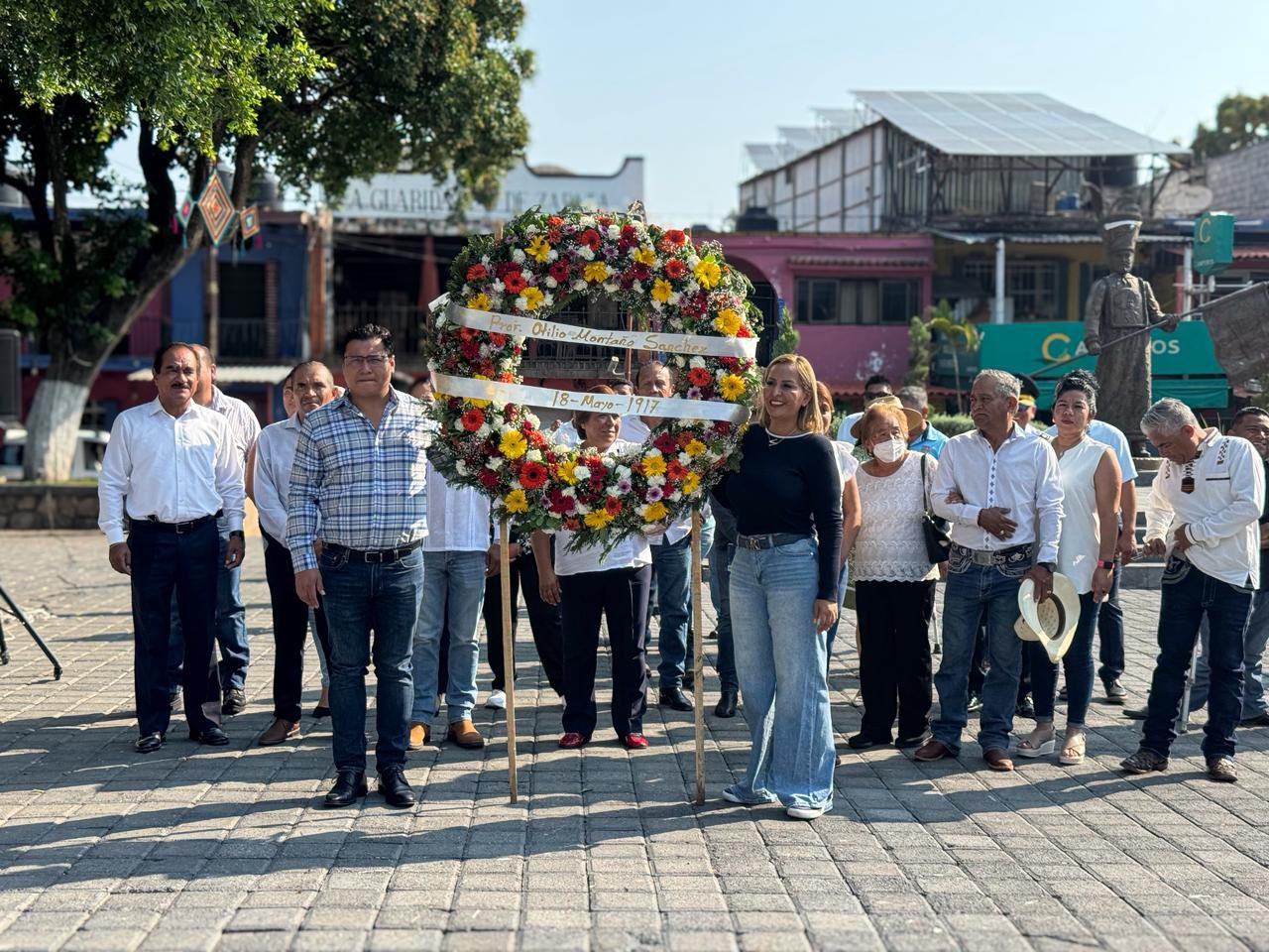 Conmemora Gobierno de Tlaltizapán 109 años del fallecimiento de Otilio Montaño con develación de placa